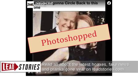 Fact Check: Photo Does NOT Show Biden Groping White House。